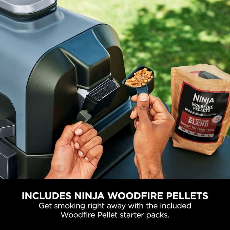 Ninja Woodfire Pro Connect XL Electric BBQ Grill & Smoker with Stand & Cover