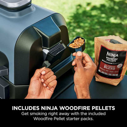 Ninja Woodfire Pro Connect XL Electric BBQ Grill & Smoker with Stand & Cover