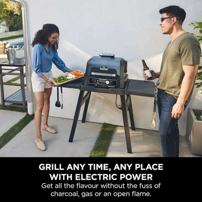 Ninja Woodfire Pro Connect XL Electric BBQ Grill & Smoker with Stand & Cover