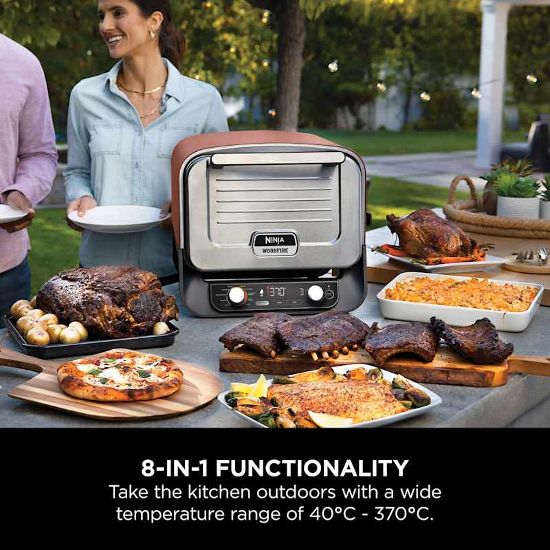 Ninja Woodfire Electric Outdoor Oven, Artisan Pizza Maker and BBQ Smoker
