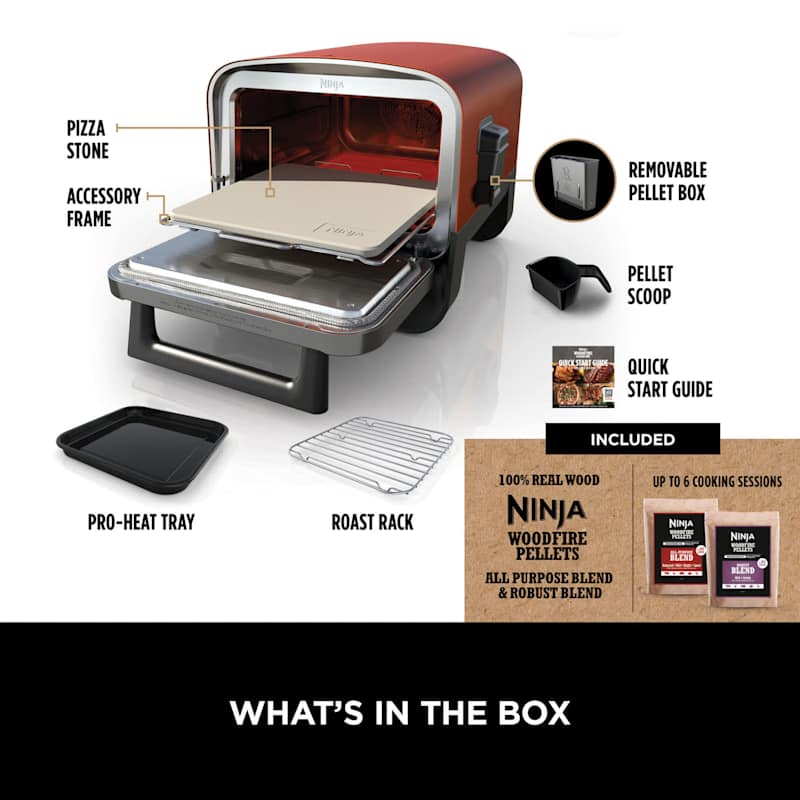 Ninja Woodfire Electric Outdoor Oven, Artisan Pizza Maker and BBQ Smoker