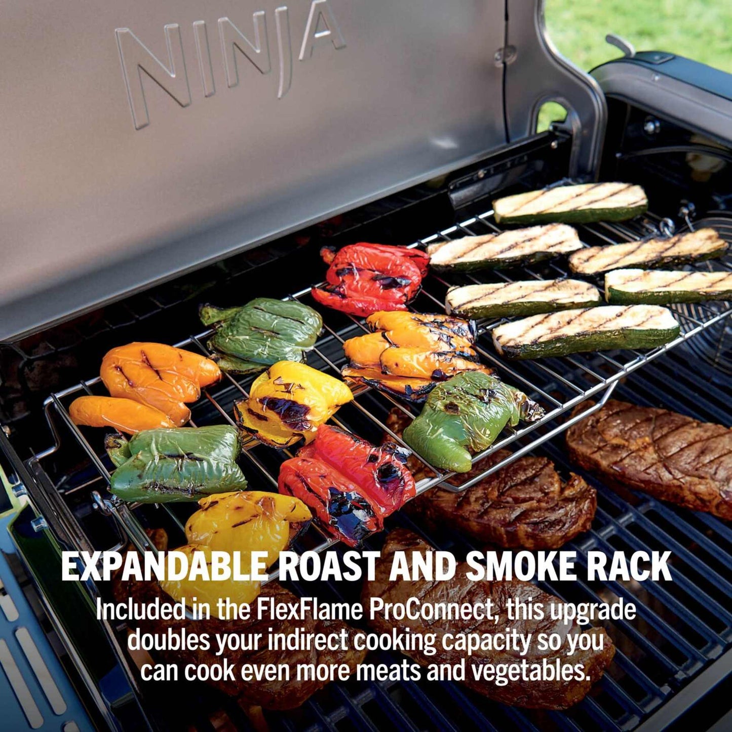 Ninja FlexFlame ProConnect Gas BBQ & Outdoor Cooking System Ultimate 5-in-1 Bundle - Black & Stainless Steel